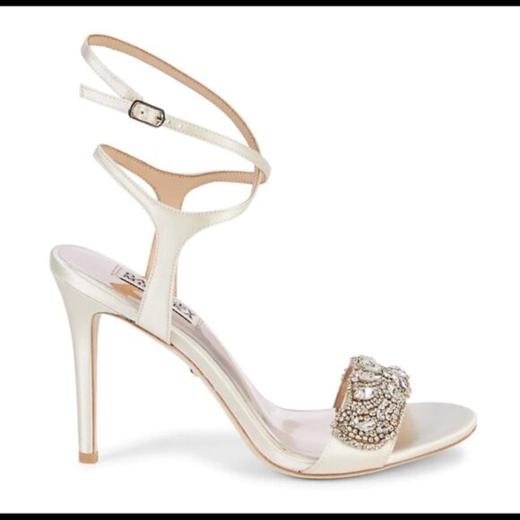 Badgley Mischka Hailey Embellished Strappy Sandals - Picture 6 of 13